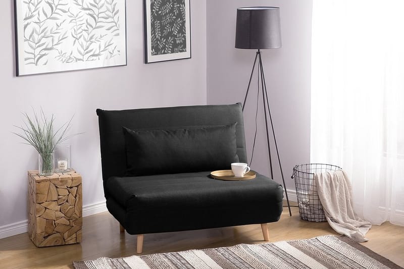 Setten Sovesofa 104 cm - Svart - Møbler - Sofaer - Sovesofaer