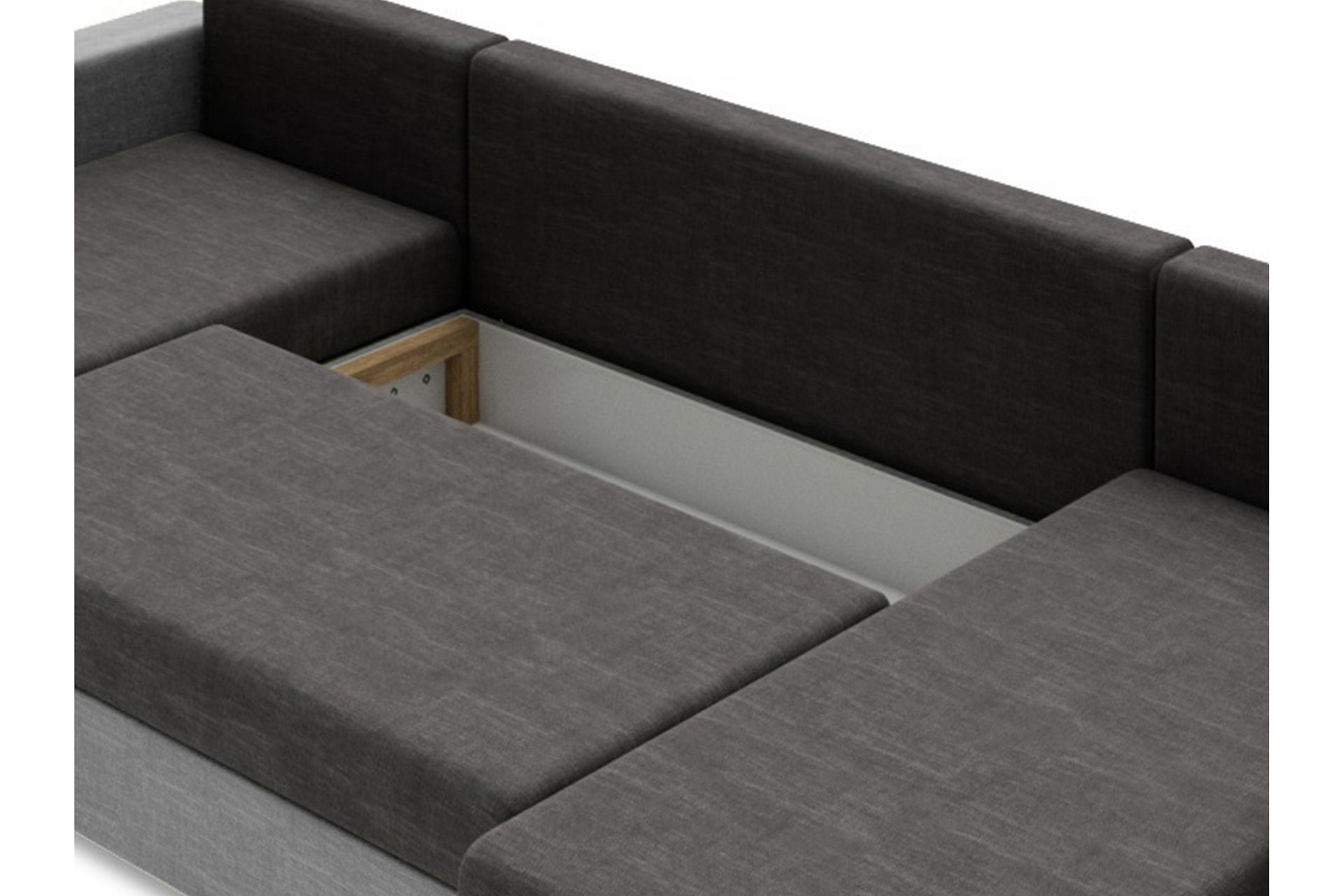 Siggarud 6-seters Sovesofa Høyre - Mørkegrå - Møbler - Sofaer - Sovesofaer