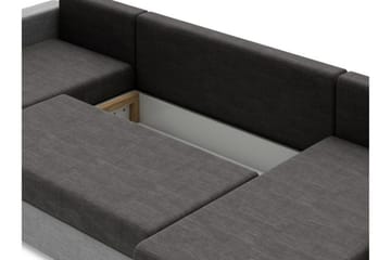 Siggarud 6-seters Sovesofa Høyre - Mørkegrå - Møbler - Sofaer - Sovesofaer