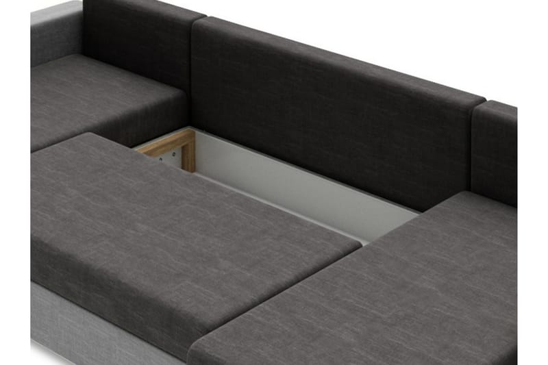 Siggarud 6-seters Sovesofa Høyre - Mørkegrå - Møbler - Sofaer - Sovesofaer