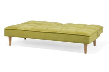 Siljan 3-seter Rektangulær Sammenleggbar Sovesofa 105x177 cm i Fløyel - Grønn - Møbler - Sofaer - Sovesofaer