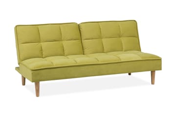 Siljan 3-seter Rektangulær Sammenleggbar Sovesofa 105x177 cm i Fløyel - Grønn - Møbler - Sofaer - Sovesofaer