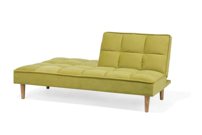 Siljan 3-seter Rektangulær Sammenleggbar Sovesofa 105x177 cm i Fløyel - Grønn - Møbler - Sofaer - Sovesofaer