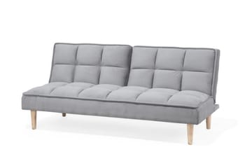 Siljan 3-seter Rektangulær Sovesofa 105x177 cm i Stoff - Grå - Møbler - Sofaer - Sovesofaer