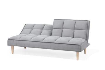 Siljan 3-seter Rektangulær Sovesofa 105x177 cm i Stoff - Grå - Møbler - Sofaer - Sovesofaer