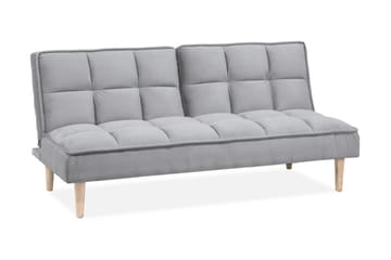 Siljan 3-seter Rektangulær Sovesofa 105x177 cm i Stoff - Grå - Møbler - Sofaer - Sovesofaer