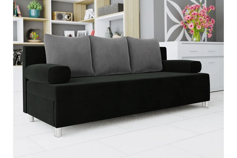 Skatteg Sofa - Svart/Grå - Møbler - Sofaer - Sovesofaer