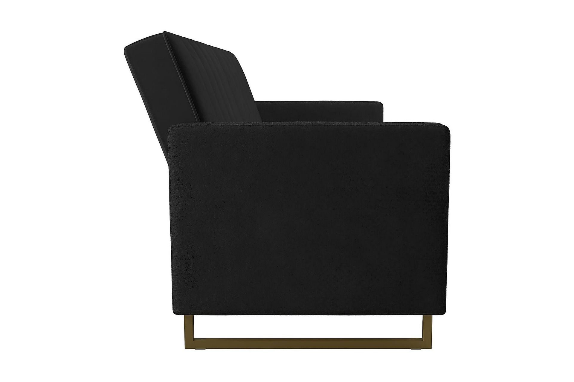 Skylar 2-seters Sovesofa Justerbar Fløyel/Svart/Messing - Novogratz - Møbler - Sofaer - Sovesofaer