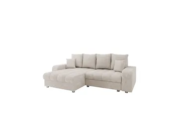 Smolmark Sovesofa med Sjeselong 3-seter - Beige - Møbler - Sofaer - Sovesofaer
