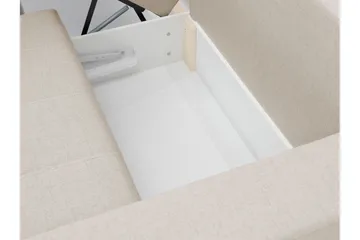 Smolmark Sovesofa med Sjeselong 3-seter - Beige - Møbler - Sofaer - Sovesofaer