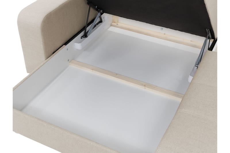 Smolmark Sovesofa med Sjeselong 3-seter - Beige - Møbler - Sofaer - Sovesofaer