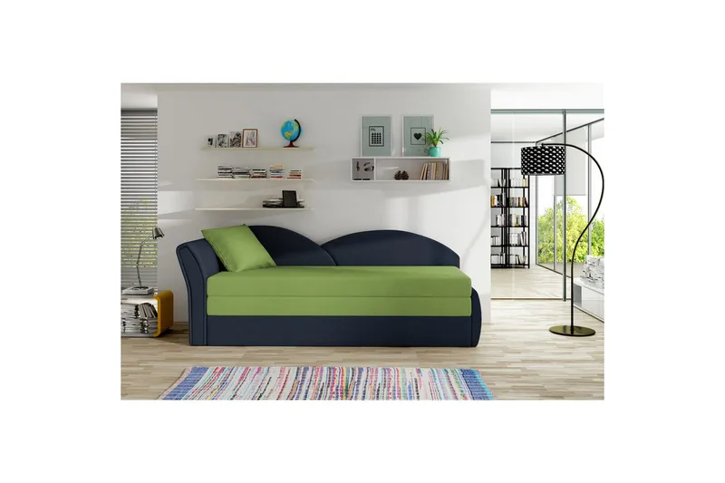 Sofa Eltap Aga 218x80x77 cm - Alova 42, Alova 79 Grønn, Blå, Venstre - Møbler - Sofaer - Sovesofaer