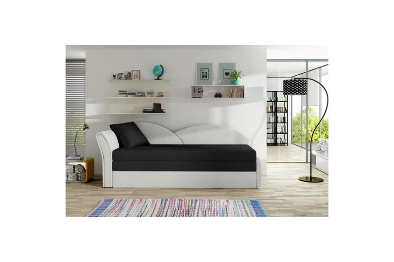 Sofa Eltap Aga 218x80x77 cm - Rose 14, Alova 66, Mønster, Beige, Venstre - Møbler - Sofaer - Sovesofaer