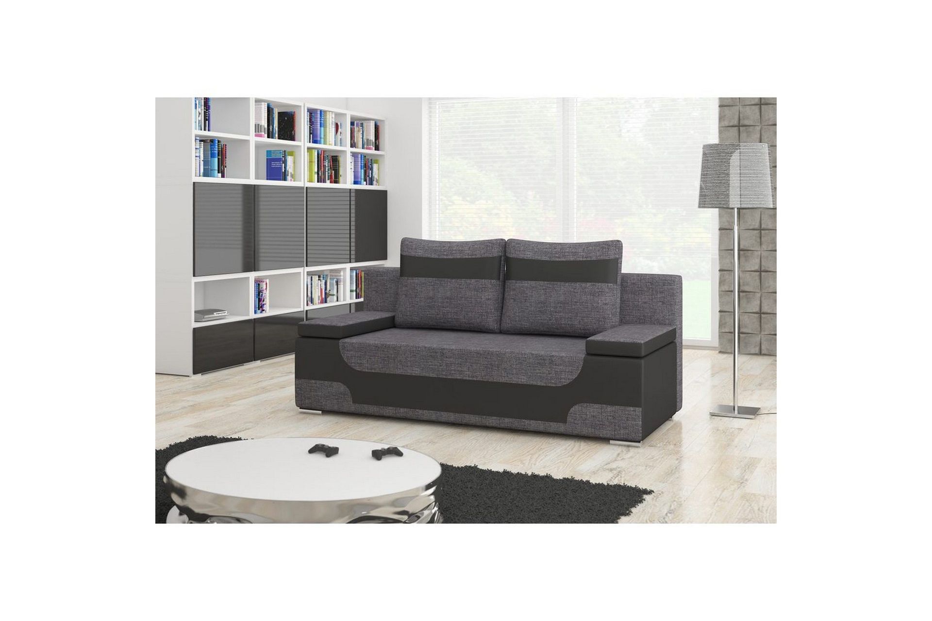Sofa Eltap Area 200x90x92 cm - Sawana 05, Soft 11, Svart