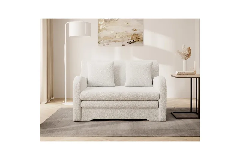 Sofa Eltap Ario 130x85x103 cm - Royal 01, Hvit - Møbler - Sofaer - Sovesofaer