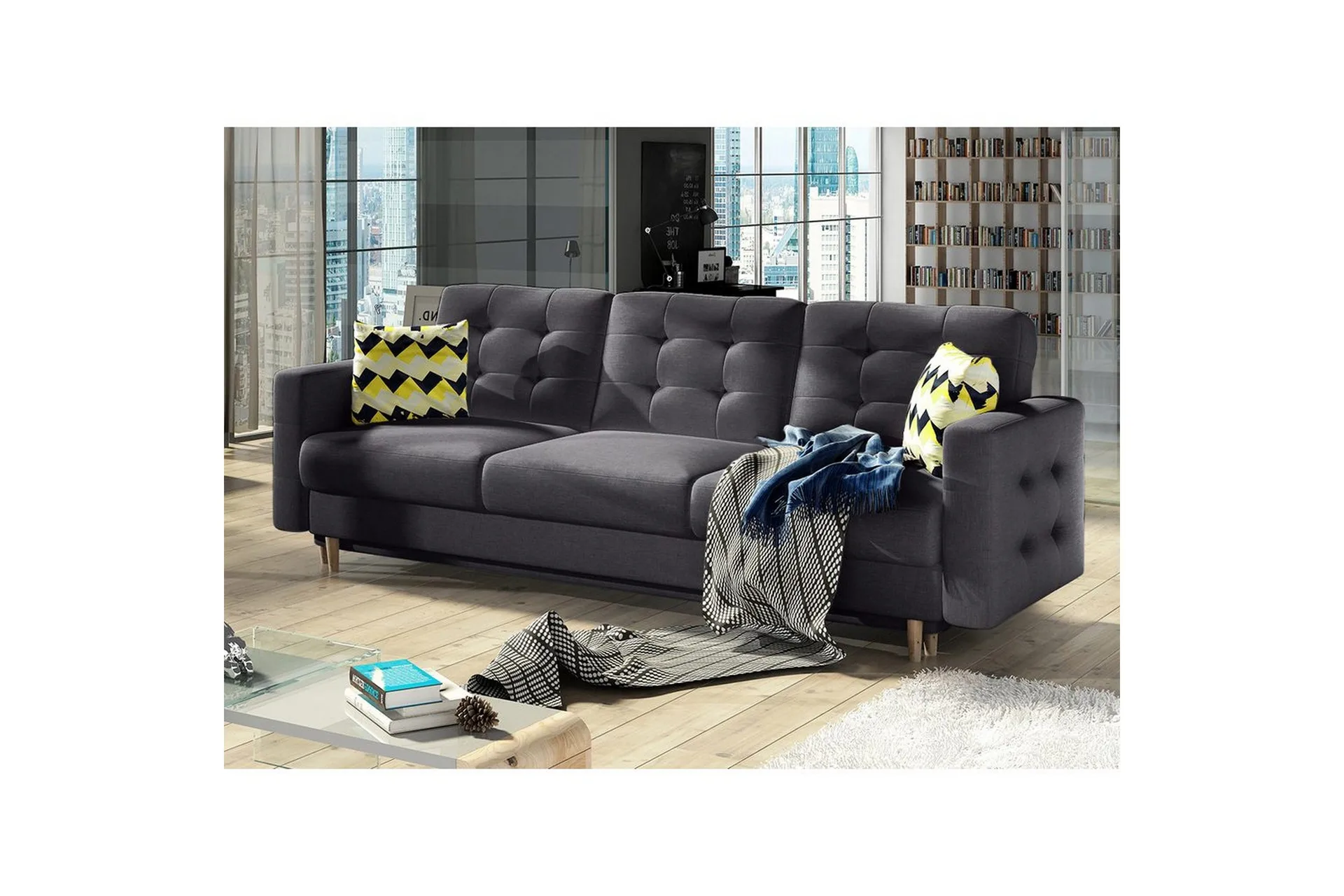 Sofa Eltap Asgard 233x93x92 cm - Sawana 05, Grå