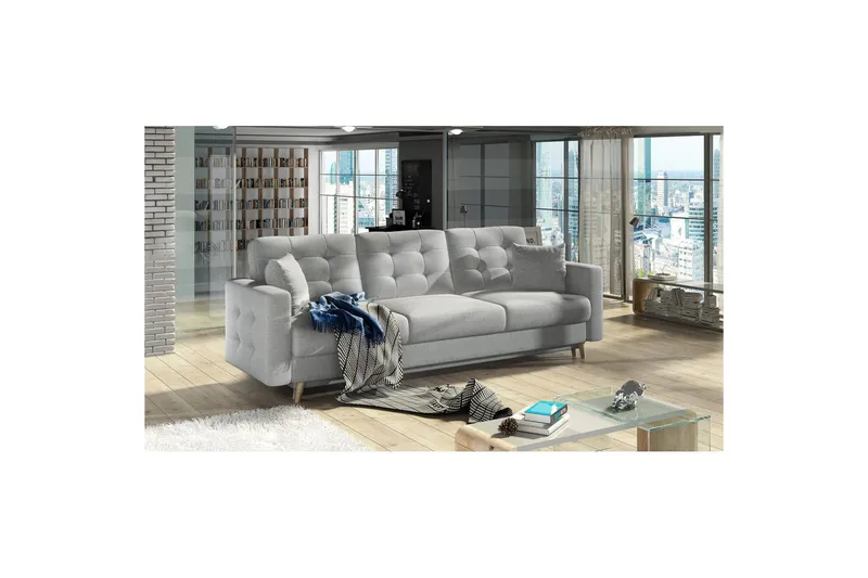 Sofa Eltap Asgard 233x93x92 cm, Solid 09, Beige