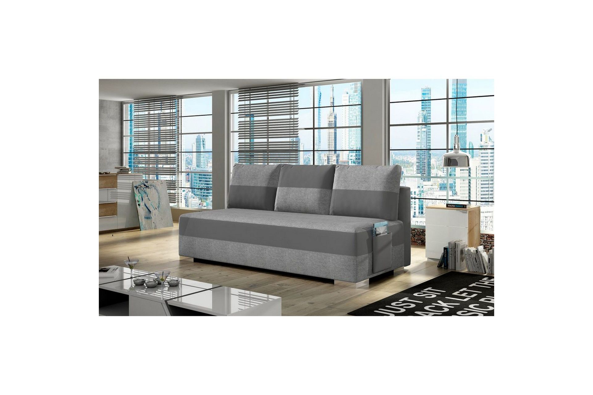 Sofa Eltap Atila 200x83x92 cm - Sawana 21, Soft 29, Grå