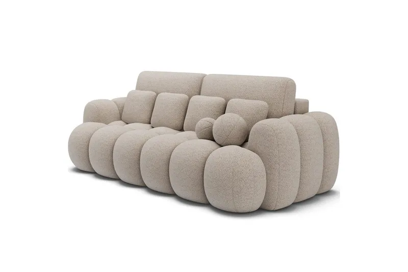 Sofa Eltap Cotonn 256x105x119 cm - Royal 18, Beige - Møbler - Sofaer - Sovesofaer
