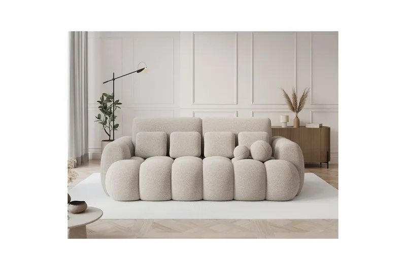 Sofa Eltap Cotonn 256x105x119 cm - Royal 18, Beige - Møbler - Sofaer - Sovesofaer