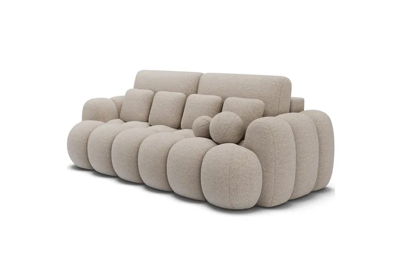 Sofa Eltap Cotonn 256x105x119 cm - Royal 18, Beige - Møbler - Sofaer - Sovesofaer
