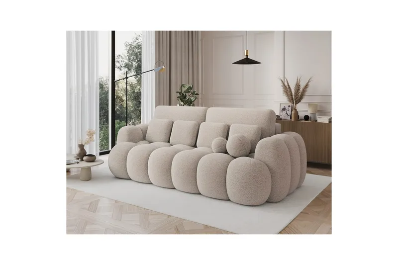 Sofa Eltap Cotonn 256x105x119 cm - Royal 18, Beige - Møbler - Sofaer - Sovesofaer
