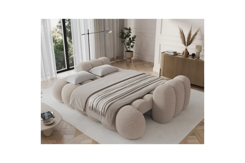 Sofa Eltap Cotonn 256x105x119 cm - Royal 18, Beige - Møbler - Sofaer - Sovesofaer