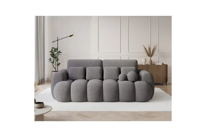Sofa Eltap Cotonn 256x105x119 cm - Paolli 04, Grå - Møbler - Sofaer - Sovesofaer