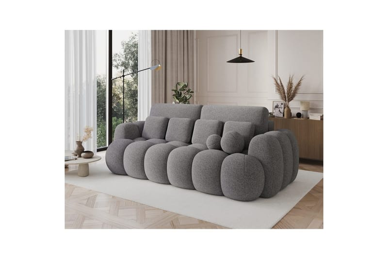 Sofa Eltap Cotonn 256x105x119 cm - Paolli 04, Grå - Møbler - Sofaer - Sovesofaer