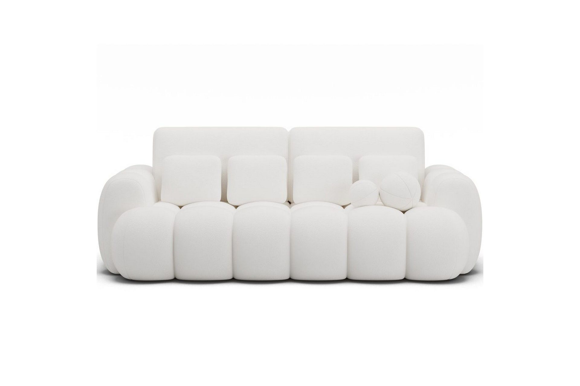 Sofa Eltap Cotonn 256x105x119 cm - Paolli 01, Hvit