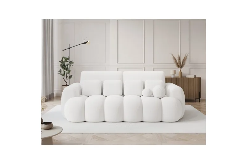 Sofa Eltap Cotonn 256x105x119 cm - Paolli 01, Hvit - Møbler - Sofaer - Sovesofaer