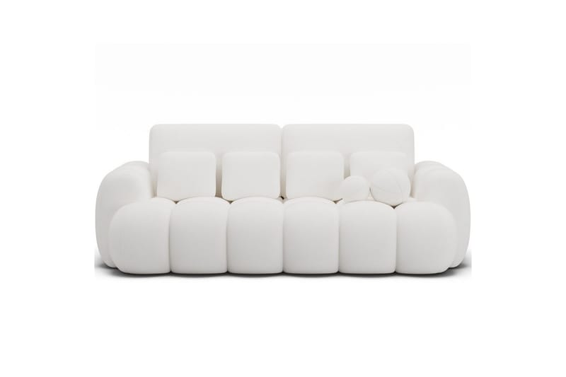 Sofa Eltap Cotonn 256x105x119 cm, Paolli 01, Hvit