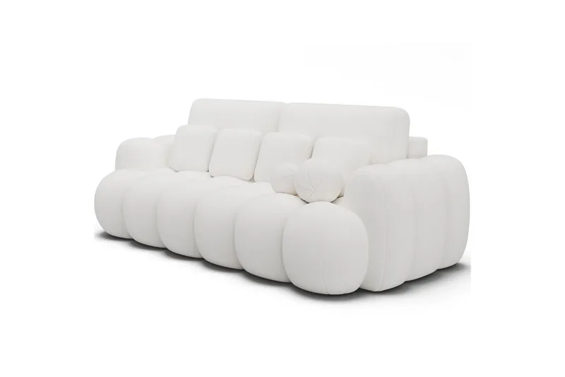 Sofa Eltap Cotonn 256x105x119 cm - Paolli 01, Hvit - Møbler - Sofaer - Sovesofaer