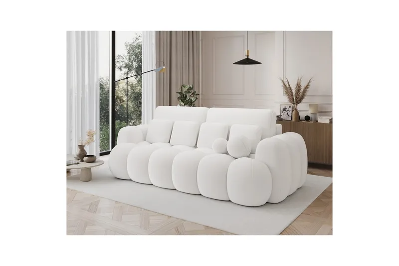 Sofa Eltap Cotonn 256x105x119 cm - Paolli 01, Hvit - Møbler - Sofaer - Sovesofaer