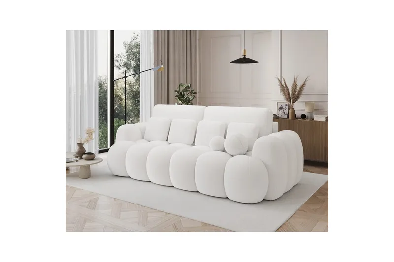Sofa Eltap Cotonn 256x105x119 cm - Paolli 01, Hvit - Møbler - Sofaer - Sovesofaer
