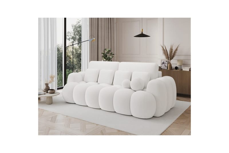 Sofa Eltap Cotonn 256x105x119 cm - Paolli 01, Hvit - Møbler - Sofaer - Sovesofaer