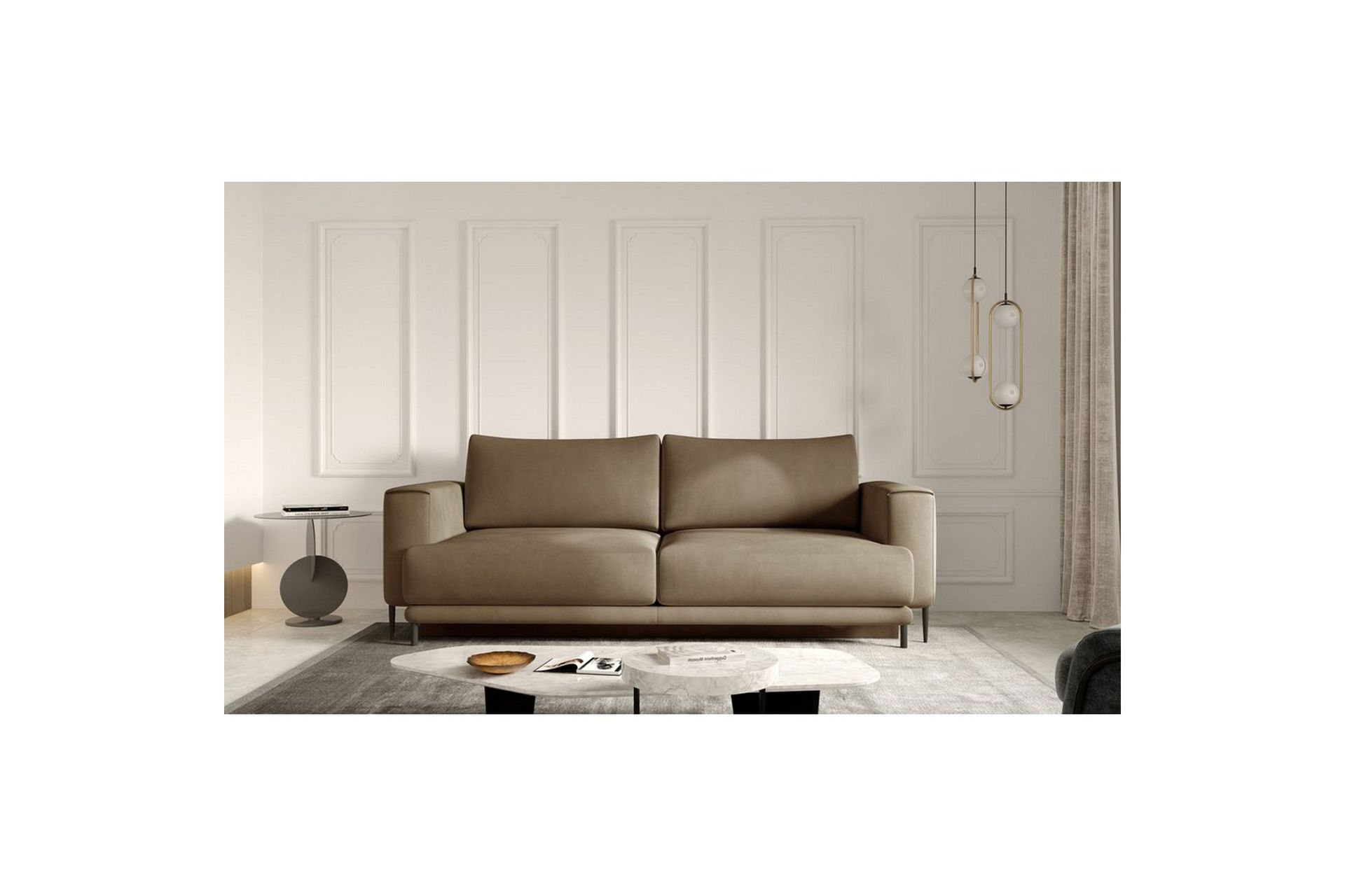 Sofa Eltap Dalia 248x84x95 cm - Nube 20, Beige