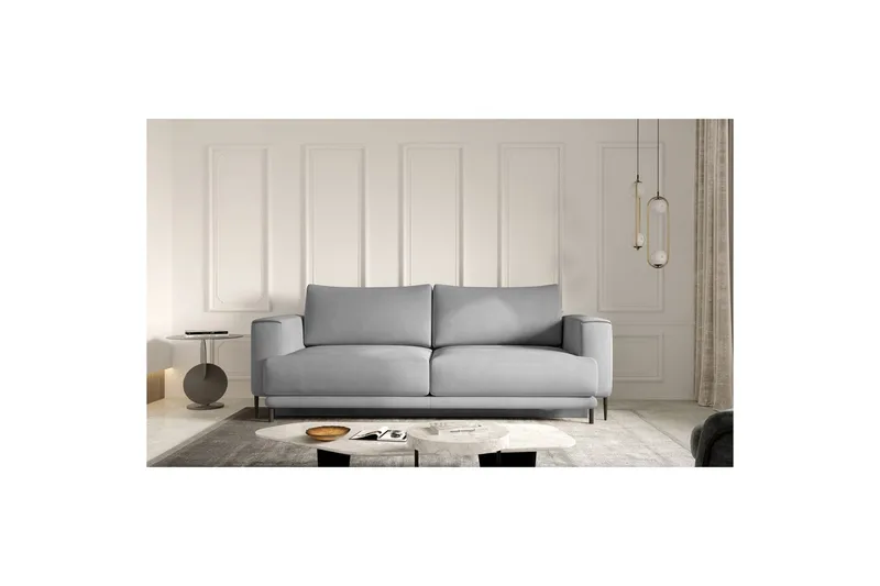 Sofa Eltap Dalia 248x84x95 cm, Nube 3, Lys Grå