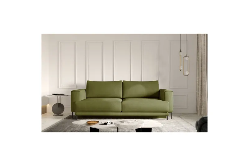 Sofa Eltap Dalia 248x84x95 cm - Nube 33, Grønn - Møbler - Sofaer - Sovesofaer