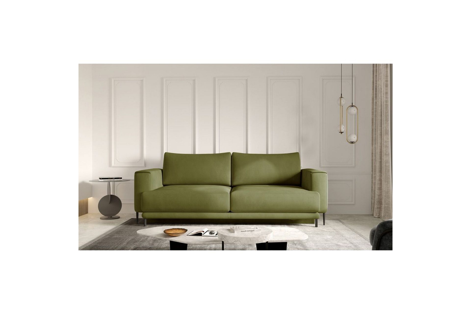 Sofa Eltap Dalia 248x84x95 cm - Nube 33, Grønn