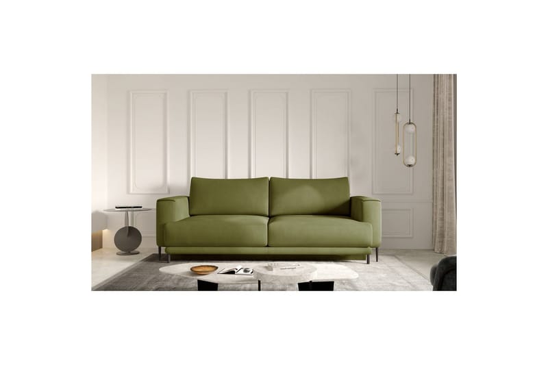 Sofa Eltap Dalia 248x84x95 cm, Nube 33, Grønn