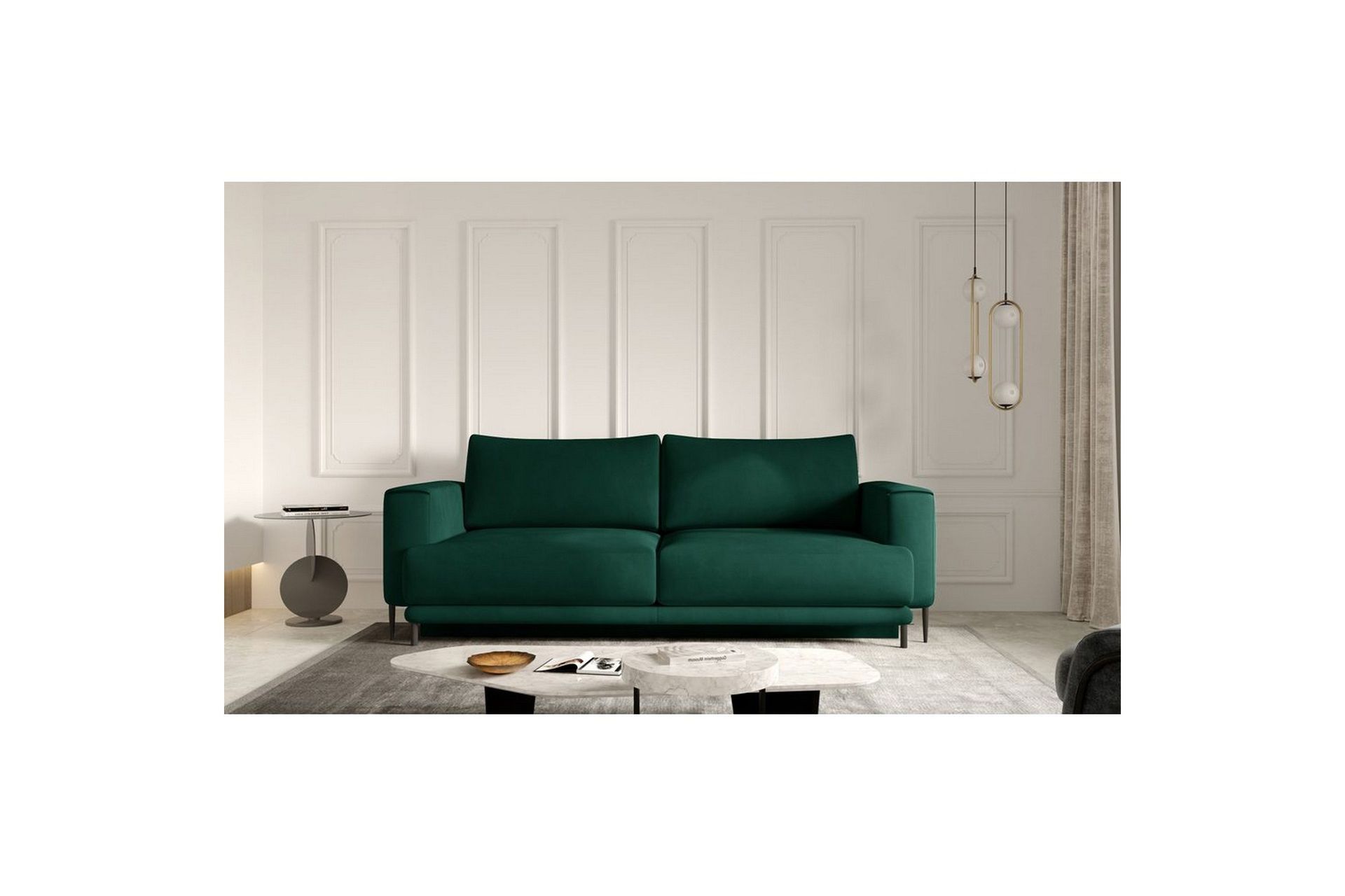 Sofa Eltap Dalia 248x84x95 cm - Nube 35, Grønn