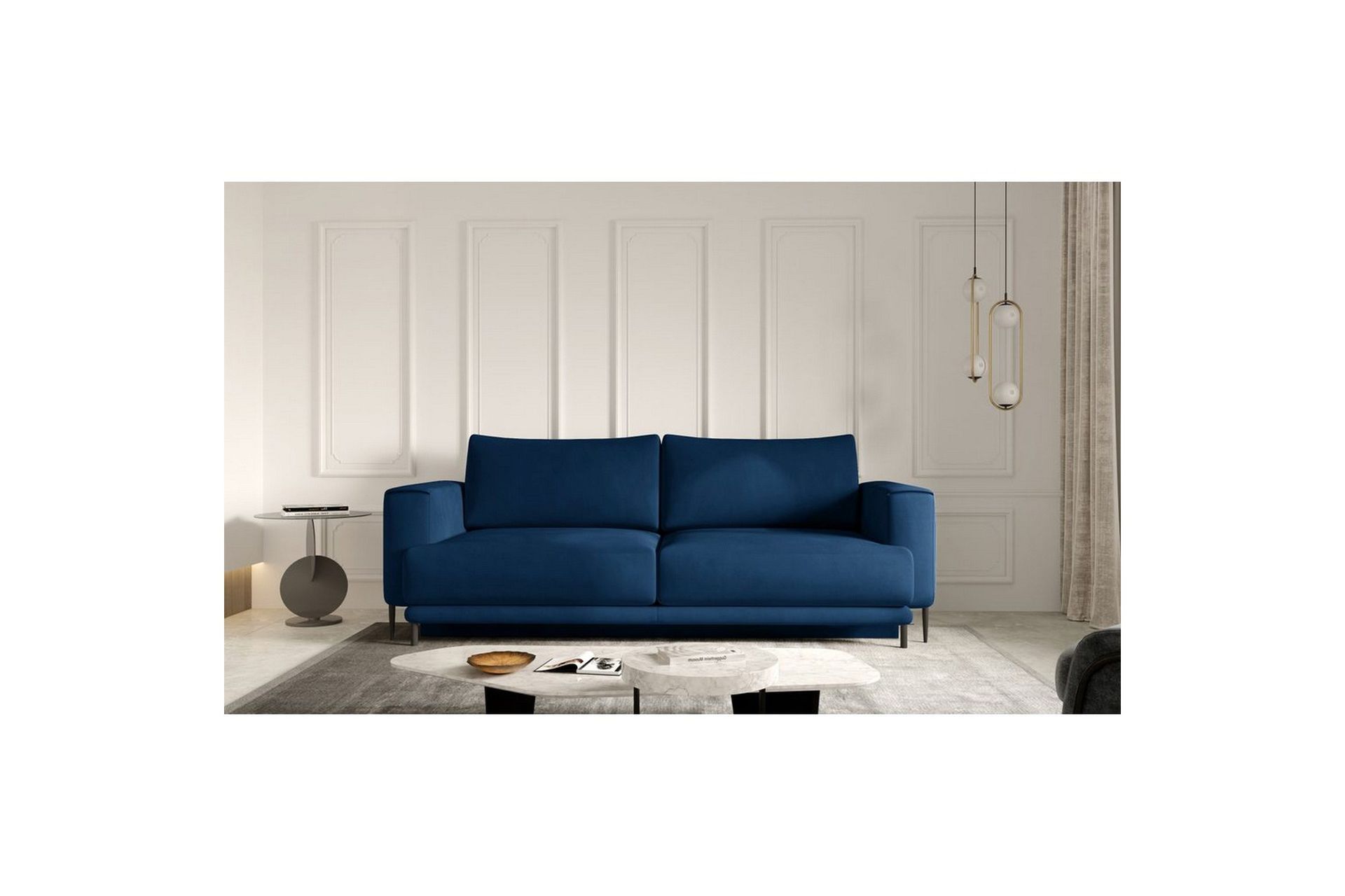 Sofa Eltap Dalia 248x84x95 cm - Nube 40, Blå
