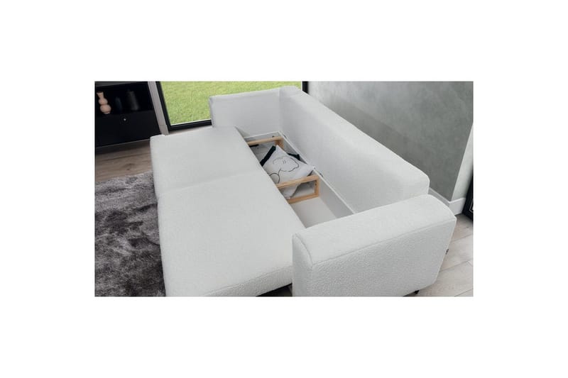 Sofa Eltap Dalia 248x84x95 cm - Royal 01, Hvit - Møbler - Sofaer - Sovesofaer
