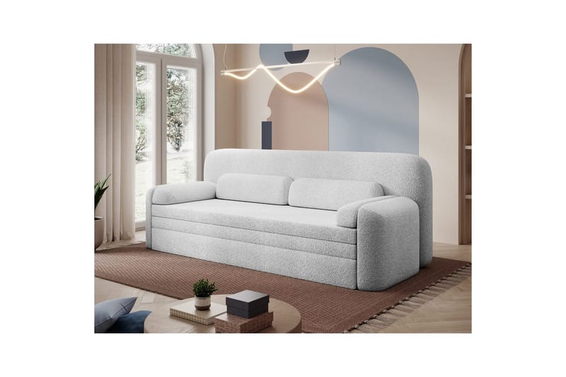 Sofa Eltap Elioss 236x89x87 cm - Royal 01, Hvit - Møbler - Sofaer - Sovesofaer