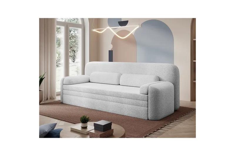 Sofa Eltap Elioss 236x89x87 cm - Royal 01, Hvit - Møbler - Sofaer - Sovesofaer