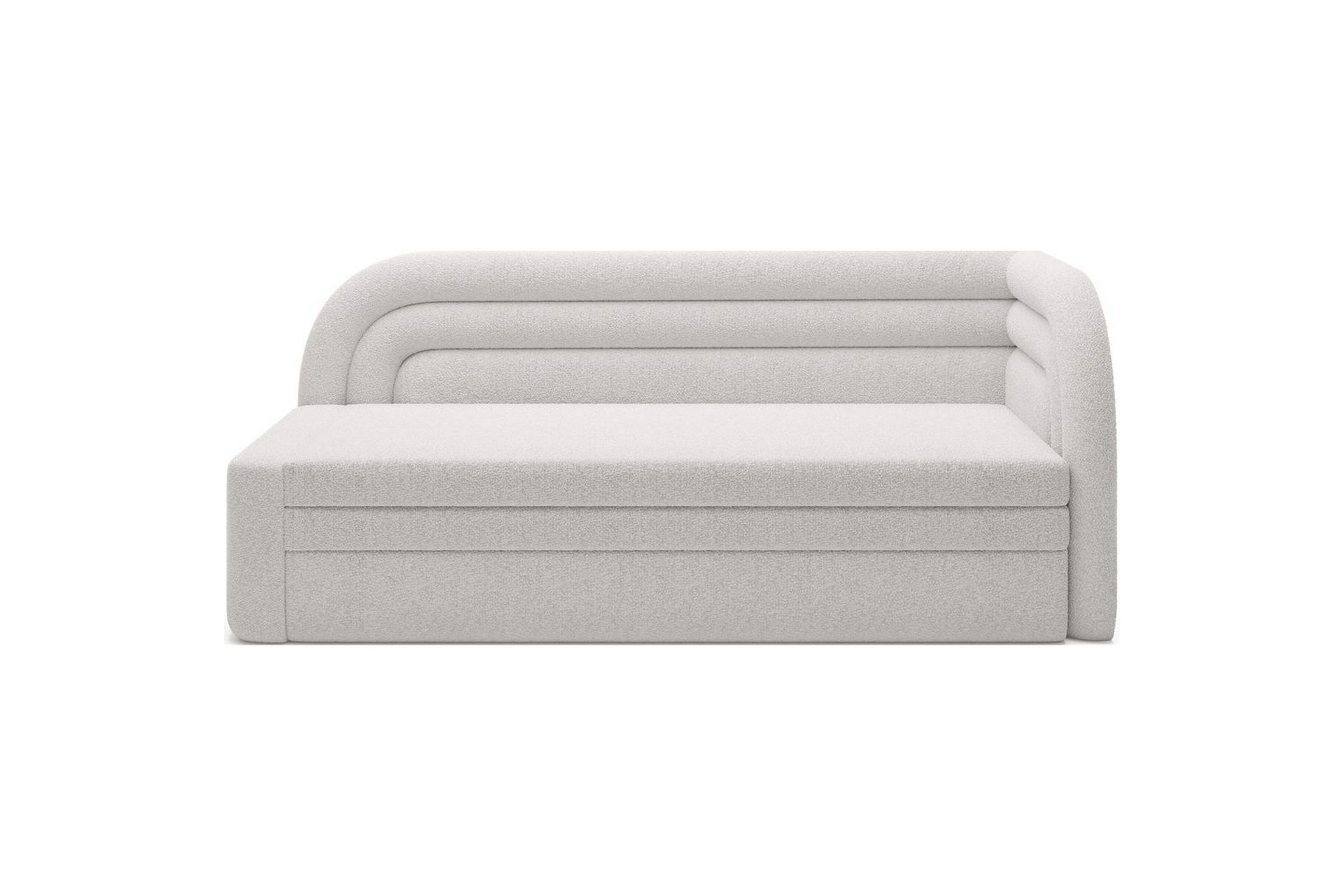 Sofa Eltap Fabillo 223x86x80 cm - Royal 01, Hvit, Høyre