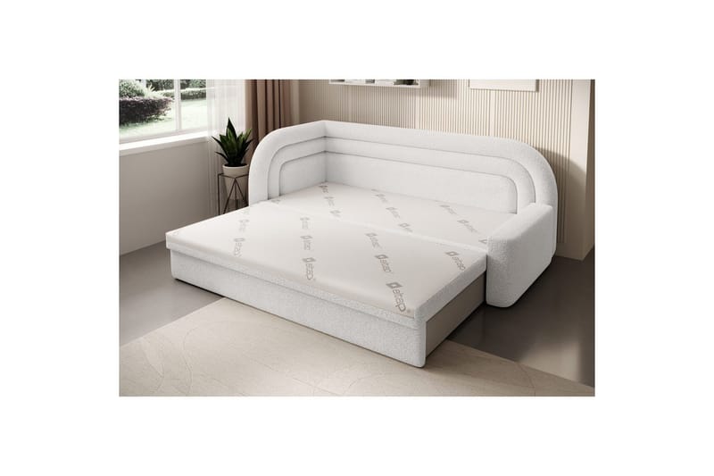 Sofa Eltap Fabillo 223x86x80 cm - Royal 01, Hvit, Venstre - Møbler - Sofaer - Sovesofaer