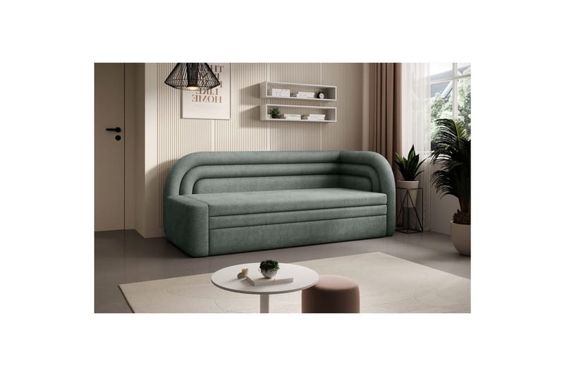 Sofa Eltap Fabillo 223x86x80 cm - Touch 100, Grønn, Høyre - Møbler - Sofaer - Sovesofaer
