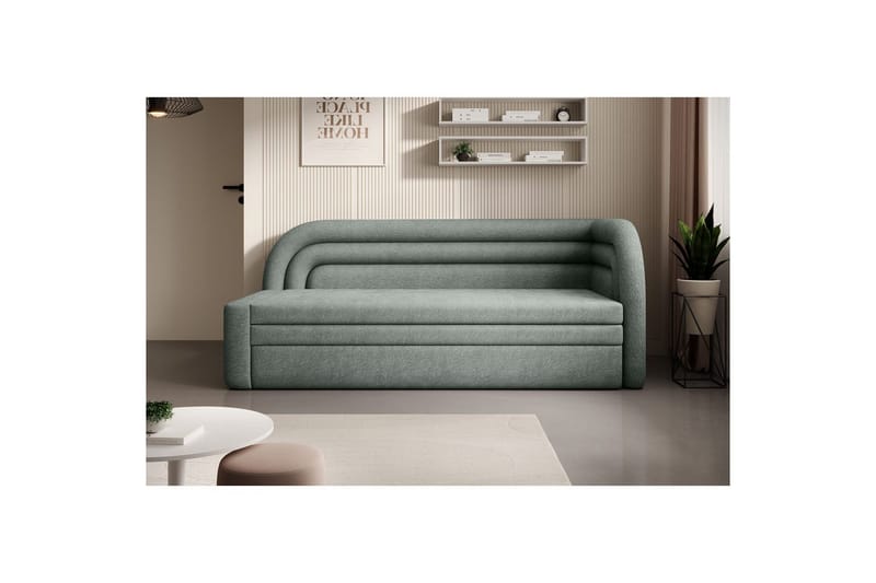 Sofa Eltap Fabillo 223x86x80 cm - Touch 100, Grønn, Høyre - Møbler - Sofaer - Sovesofaer